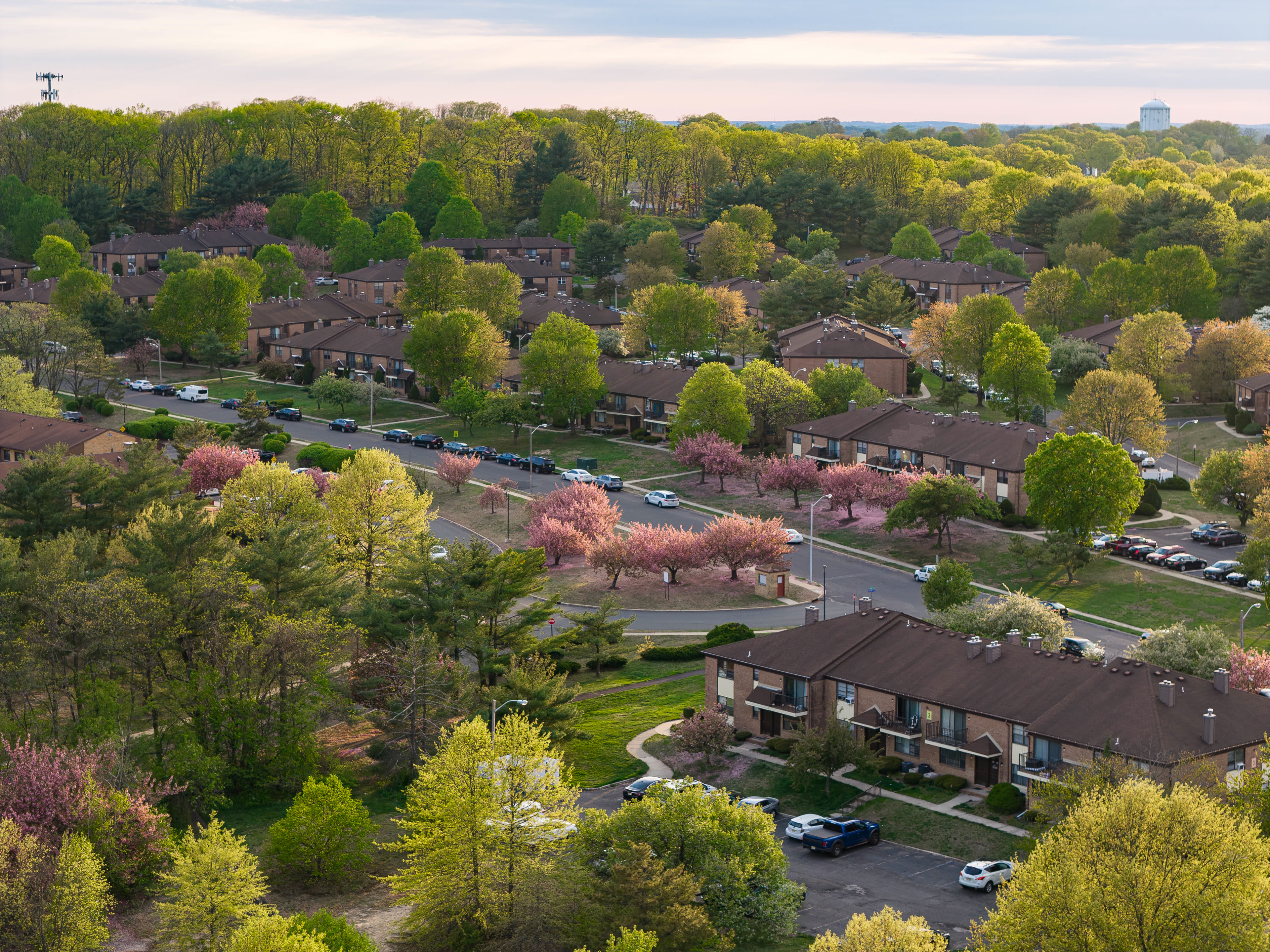 Brooklawn Gardens apartment community aerial view